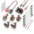 Kép 2/2 - EMG - 57-66-LS Set BlackChrome Humbucking gitár pickup szett, fekete króm, long shaft