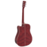 Kép 2/4 - Dimavery - JK-510 Western gitár elektronikával szatén vörös ajándék puhatok