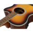 Kép 5/5 - Dimavery - AW-400 Western gitár elektronikával sunburst ajándék puhatok