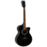 Kép 1/5 - Dimavery - AW-400 Western gitár fekete, szemből
