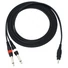 Kép 2/3 - OMNITRONIC Adaptercable 3.5 Jack/2xJack 3m bk