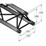 Kép 2/3 - Alutruss - Decolock DQ3 3-Way Cross Beam 500 mm