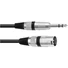 Kép 1/2 - OMNITRONIC - Adaptercable XLR(M)/Jack stereo 0,9m bk