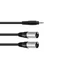 Kép 1/2 - OMNITRONIC - Adapterkábel 3.5 Jack/2xXLR(M) 1.5m fekete