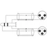 Kép 2/2 - OMNITRONIC - Adapterkábel 3.5 Jack/2xXLR(M) 1.5m fekete