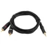 Kép 3/3 - Omnitronic - 3.5 Jack/2xRCA 3 m bk Y-kábel