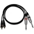 Kép 2/4 - OMNITRONIC - Adapterkábel 2xJack/2xRCA 1m bk