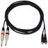 Kép 2/4 - OMNITRONIC - Adapterkábel 2xJack/2xRCA 3m bk