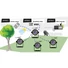 Kép 5/8 - EUROLITE LED Outdoor Spot 15W RGBW QuickDMX with stake