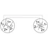 Kép 3/3 - OMNITRONIC Speaker cable Speaker 2x2.5 1.5m bk