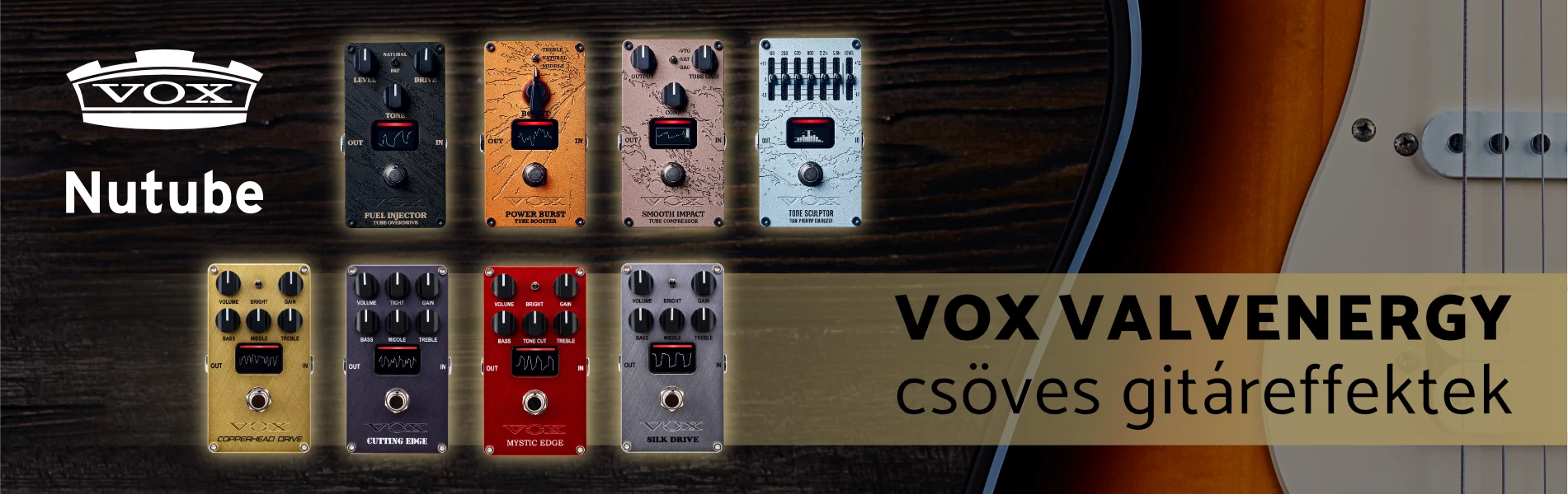 Vox Valvenergy csöves gitáreffektek